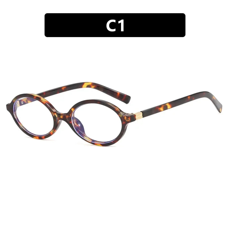 Retro Y2K Oval Small Frame Glasses