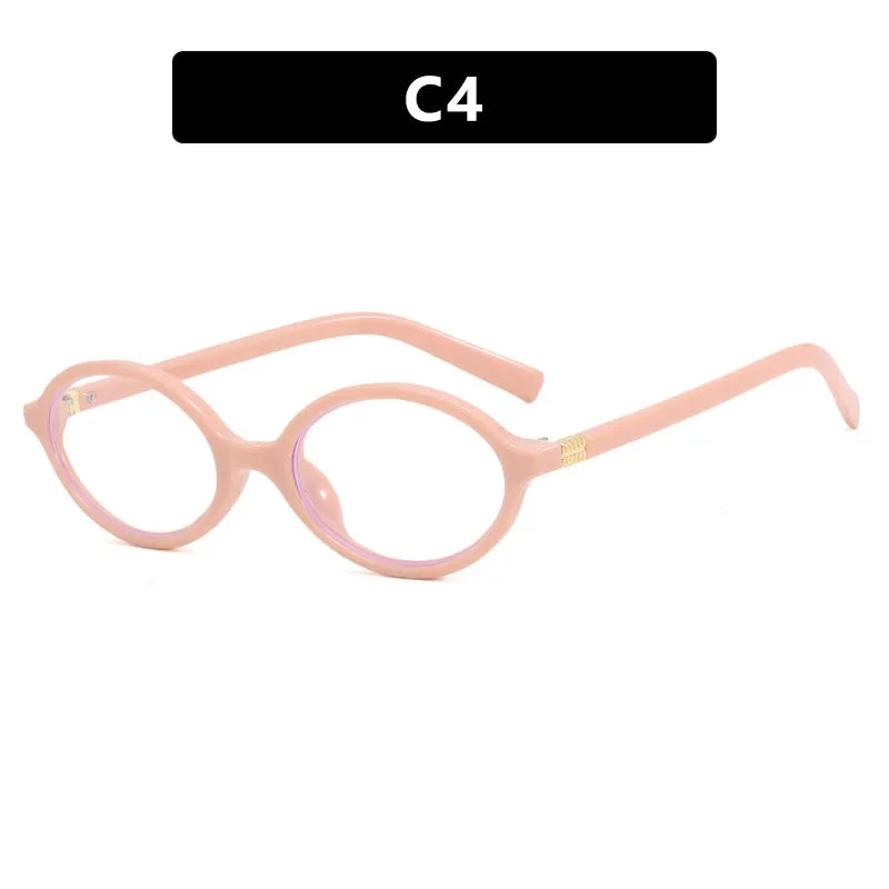 Retro Y2K Oval Small Frame Glasses