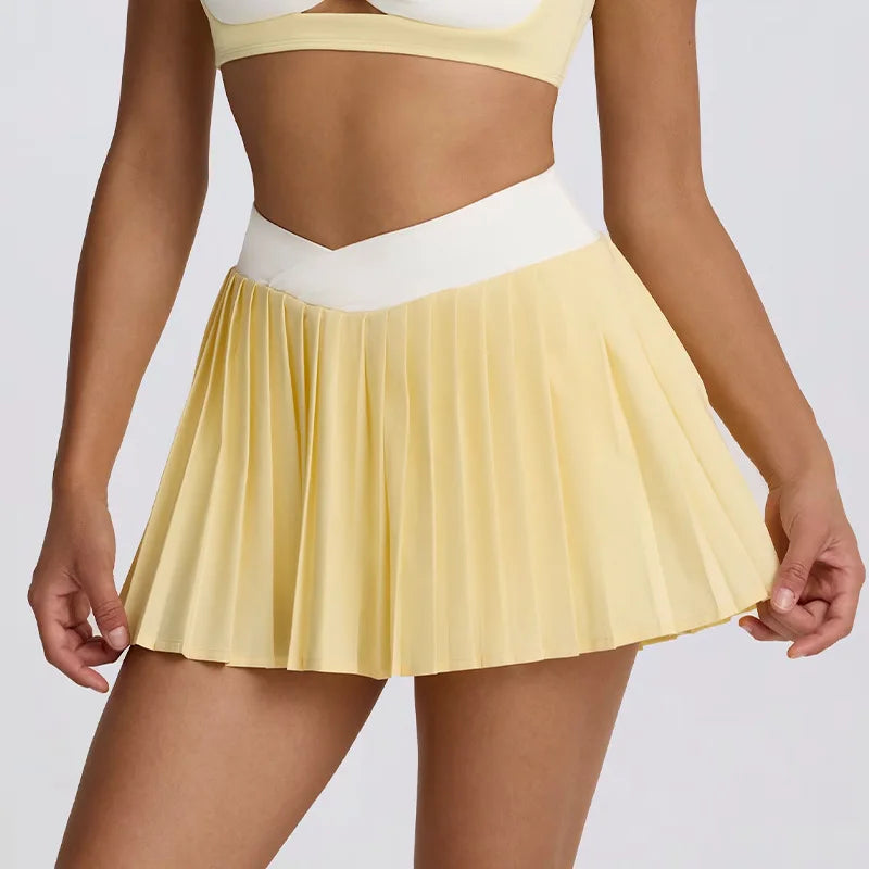 High-Waisted Illusion Two-Piece Skort