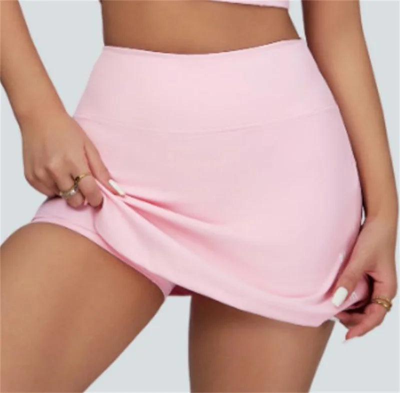 1/2PCS Women Tracksuit Yoga Set Gym Set Bra Sports Anti Shorts Skirt Workout Sportswear Running Gym Wear Athletic Suits