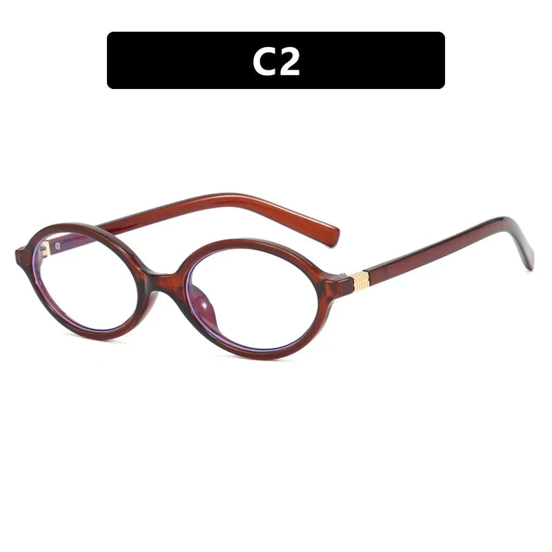 Retro Y2K Oval Small Frame Glasses