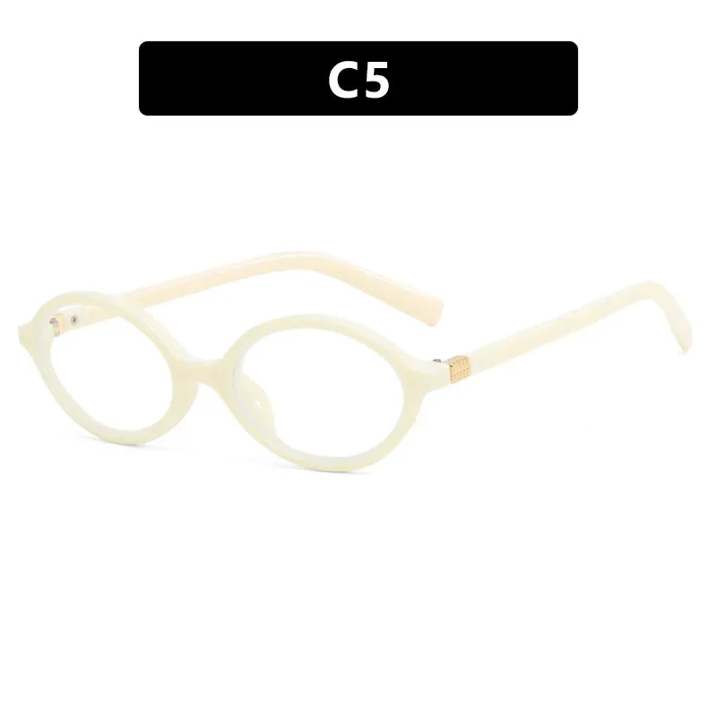 Retro Y2K Oval Small Frame Glasses