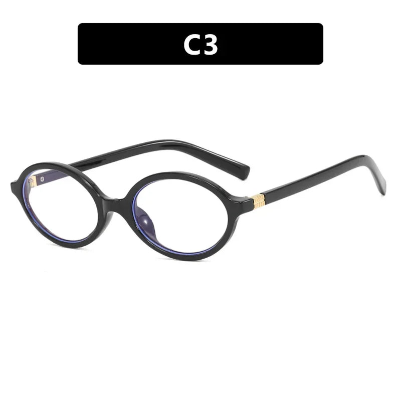 Retro Y2K Oval Small Frame Glasses