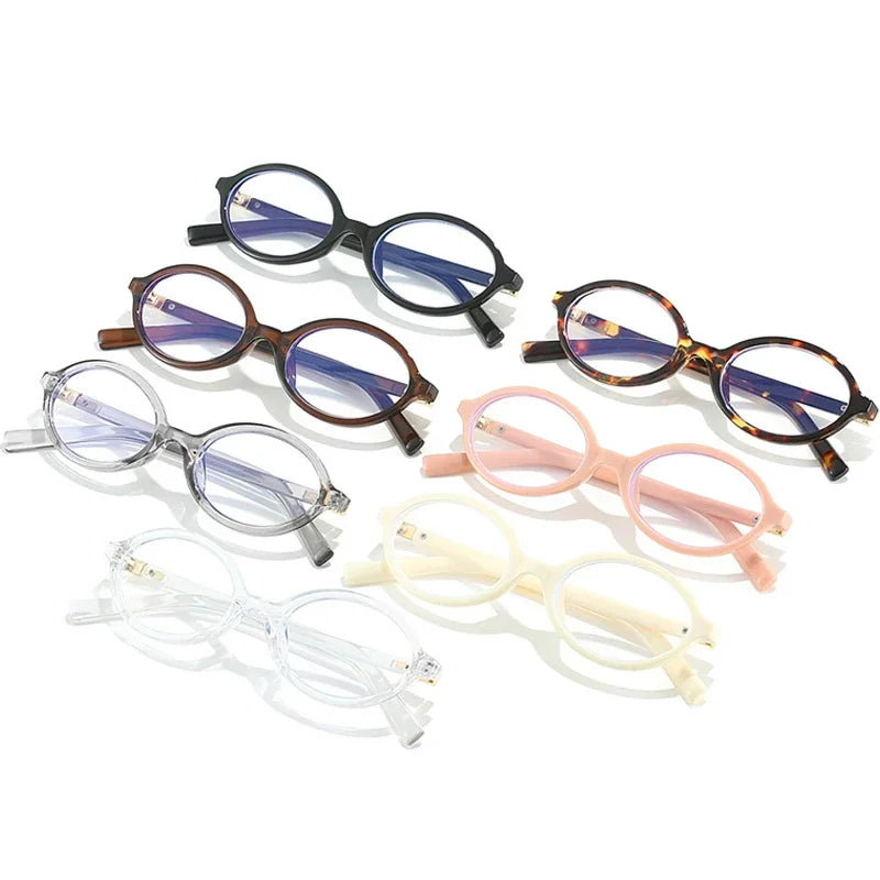 Retro Y2K Oval Small Frame Glasses
