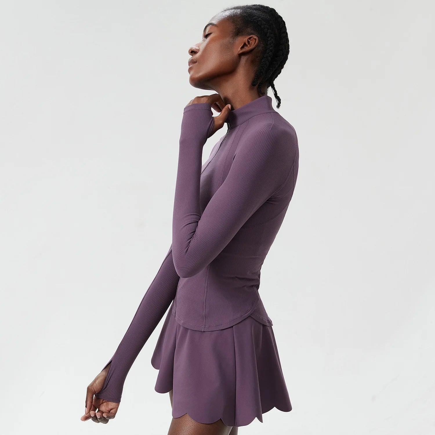 3Pcs Fitness Yoga Set Women Solid Color Gym Running Suit Breathable Quick Dry Sportswear Female Tennis Skirt Workout Clothes