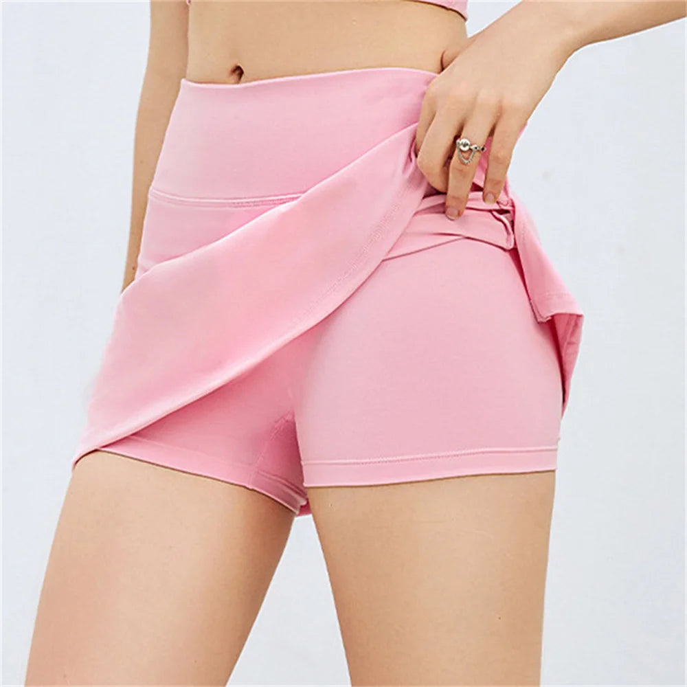 1/2PCS Women Tracksuit Yoga Set Gym Set Bra Sports Anti Shorts Skirt Workout Sportswear Running Gym Wear Athletic Suits