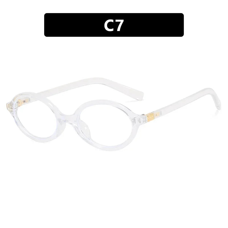 Retro Y2K Oval Small Frame Glasses
